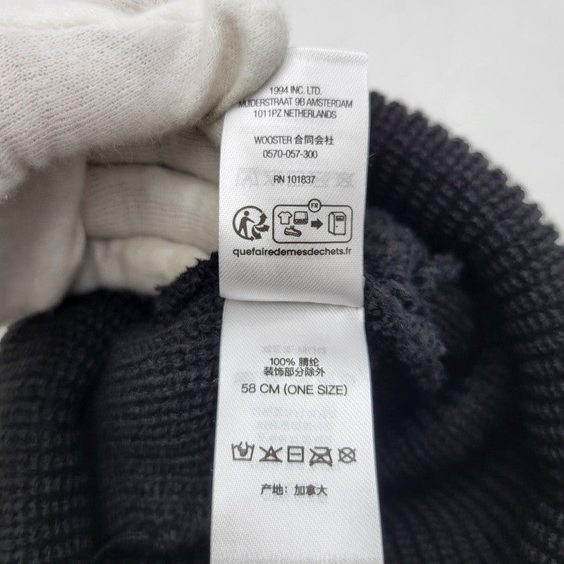 【中古品】【メンズ/レディース】 Supreme シュプリーム LOOSE GAUGE BEANIE ルーズゲージビーニー ニット帽 帽子 185-261013-as-27-izu サイズ：ONE SIZE カラー：ブラック 万代Net店