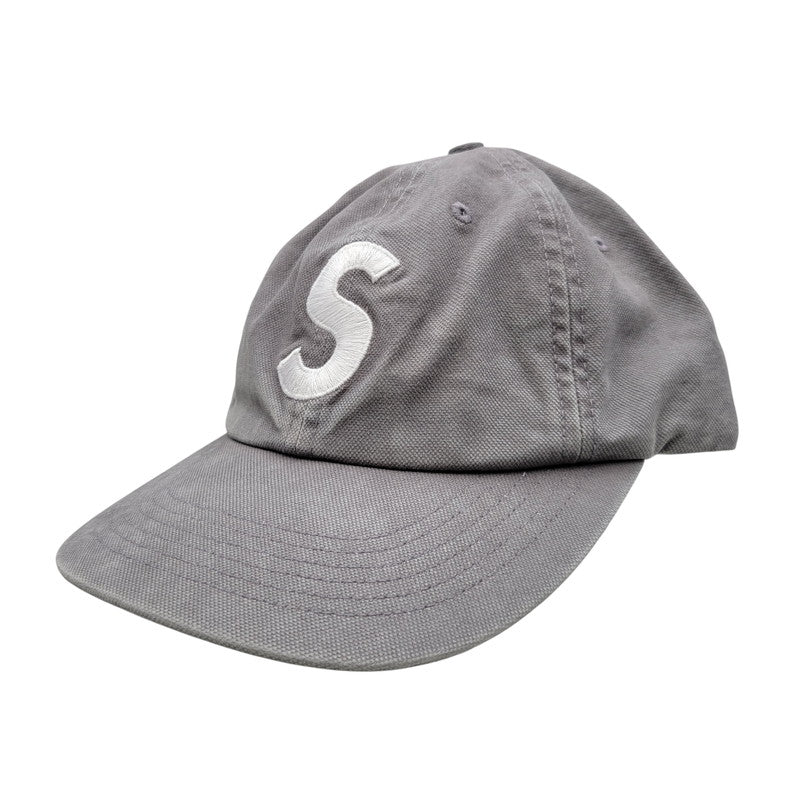 【中古品】【メンズ/レディース】 Supreme シュプリーム WASHED CANVAS S LOGO 6-PANEL ウォッシュ キャンバス Sロゴ 6パネル キャップ 帽子 185-261013-as-24-izu サイズ：ONE SIZE カラー：グレー 万代Net店