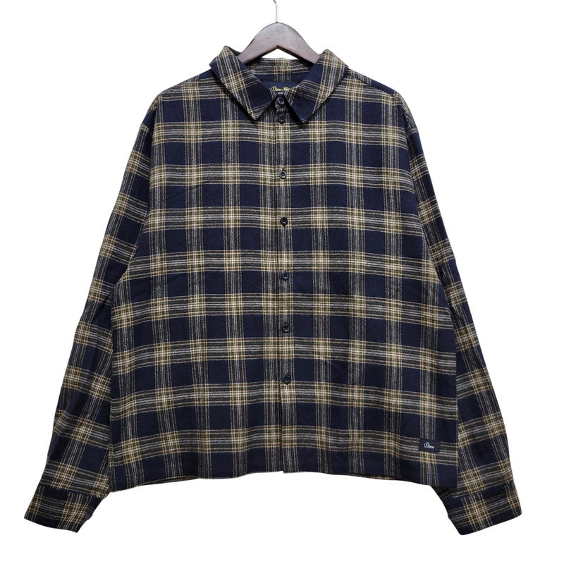 【中古品】【メンズ】 DIME ダイム DIMEFA257NVY 25AW PLAID FLANNEL SHIRT プレイド フランネル シャツ トップス 長袖 142-261029-ya-09-izu サイズ：M カラー：ネイビー 万代Net店