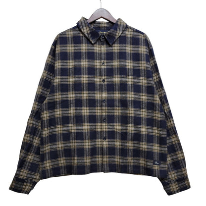【中古品】【メンズ】 DIME ダイム DIMEFA257NVY 25AW PLAID FLANNEL SHIRT プレイド フランネル シャツ トップス 長袖 142-261029-ya-09-izu サイズ：M カラー：ネイビー 万代Net店