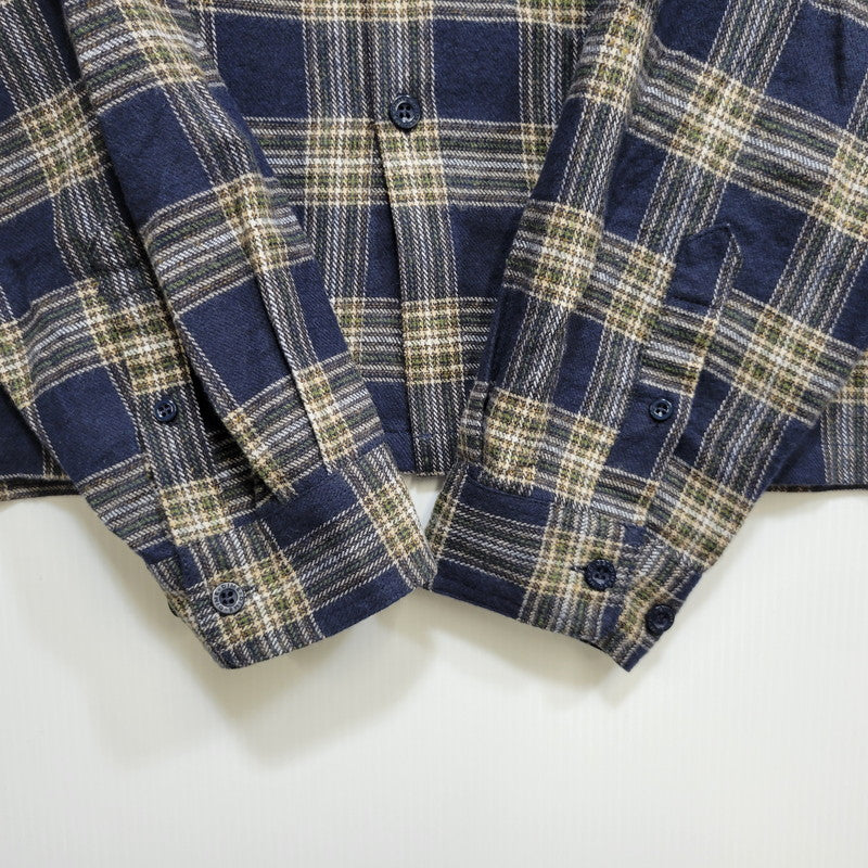 【中古品】【メンズ】 DIME ダイム DIMEFA257NVY 25AW PLAID FLANNEL SHIRT プレイド フランネル シャツ トップス 長袖 142-261029-ya-09-izu サイズ：M カラー：ネイビー 万代Net店