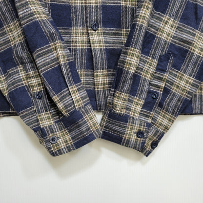 【中古品】【メンズ】 DIME ダイム DIMEFA257NVY 25AW PLAID FLANNEL SHIRT プレイド フランネル シャツ トップス 長袖 142-261029-ya-09-izu サイズ：M カラー：ネイビー 万代Net店