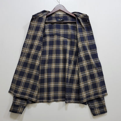 【中古品】【メンズ】 DIME ダイム DIMEFA257NVY 25AW PLAID FLANNEL SHIRT プレイド フランネル シャツ トップス 長袖 142-261029-ya-09-izu サイズ：M カラー：ネイビー 万代Net店