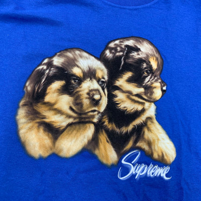 【中古美品】【メンズ】 SUPREME シュプリーム PUPPIES TEE パピーズ Tシャツ トップス 149-261022-kh-12-izu サイズ：M カラー：ブルー 万代Net店