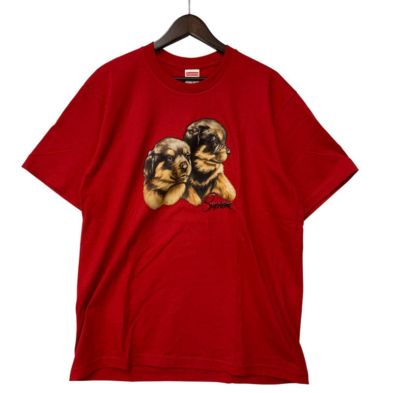 【中古美品】【メンズ】 SUPREME シュプリーム PUPPIES TEE パピーズ Tシャツ トップス 149-261022-kh-11-izu サイズ：M カラー：レッド 万代Net店