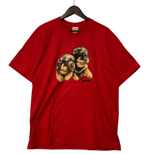 【中古美品】【メンズ】 SUPREME シュプリーム PUPPIES TEE パピーズ Tシャツ トップス 149-261022-kh-11-izu サイズ：M カラー：レッド 万代Net店