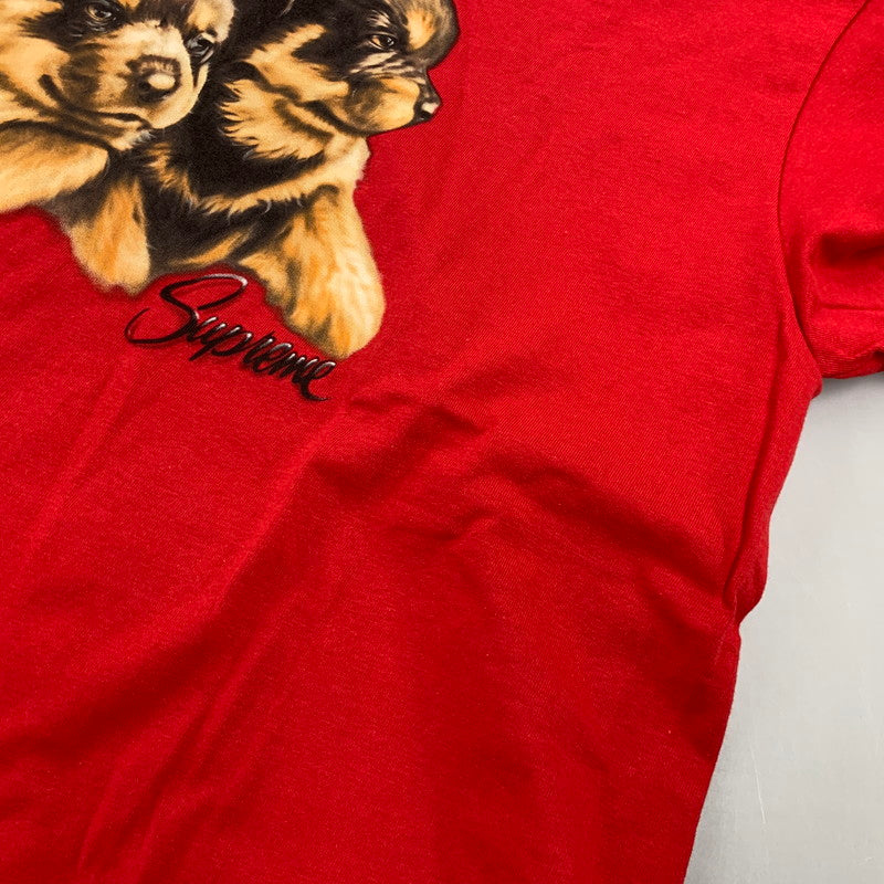 【中古美品】【メンズ】 SUPREME シュプリーム PUPPIES TEE パピーズ Tシャツ トップス 149-261022-kh-11-izu サイズ：M カラー：レッド 万代Net店