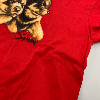 【中古美品】【メンズ】 SUPREME シュプリーム PUPPIES TEE パピーズ Tシャツ トップス 149-261022-kh-11-izu サイズ：M カラー：レッド 万代Net店