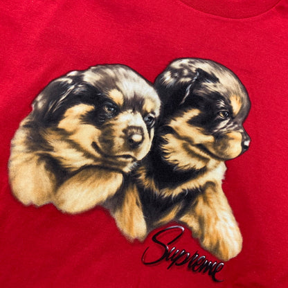 【中古美品】【メンズ】 SUPREME シュプリーム PUPPIES TEE パピーズ Tシャツ トップス 149-261022-kh-11-izu サイズ：M カラー：レッド 万代Net店