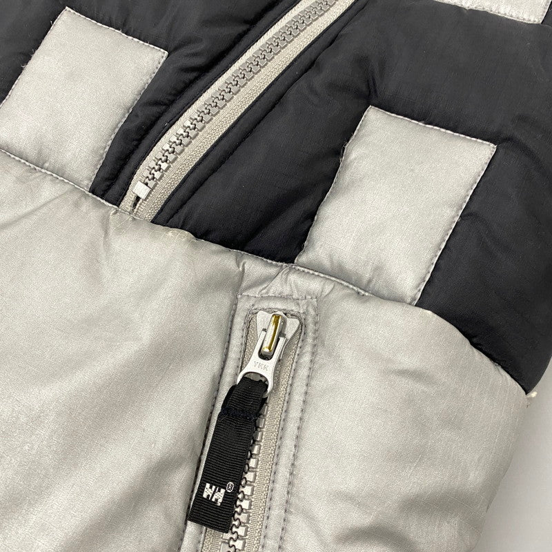 【現状渡し品】【メンズ】 HELLY HANSEN ヘリーハンセン ZN19810S LOGO DOWN JACKET ロゴ ダウン ジャケット アウター トップス 144-261024-ms-10-izu サイズ：M カラー：シルバーブラック 万代Net店