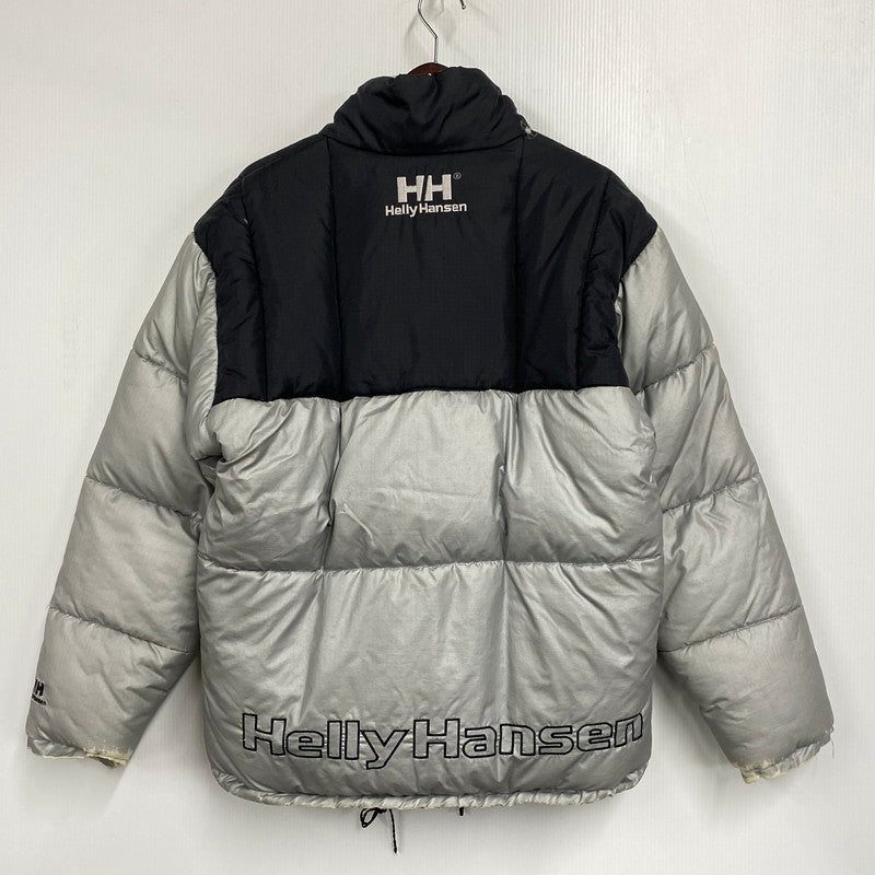 【現状渡し品】【メンズ】 HELLY HANSEN ヘリーハンセン ZN19810S LOGO DOWN JACKET ロゴ ダウン ジャケット アウター トップス 144-261024-ms-10-izu サイズ：M カラー：シルバーブラック 万代Net店