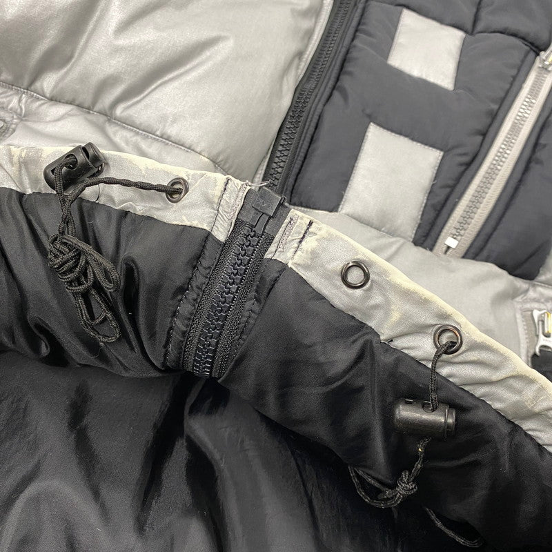 【現状渡し品】【メンズ】 HELLY HANSEN ヘリーハンセン ZN19810S LOGO DOWN JACKET ロゴ ダウン ジャケット アウター トップス 144-261024-ms-10-izu サイズ：M カラー：シルバーブラック 万代Net店