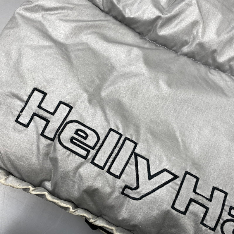 【現状渡し品】【メンズ】 HELLY HANSEN ヘリーハンセン ZN19810S LOGO DOWN JACKET ロゴ ダウン ジャケット アウター トップス 144-261024-ms-10-izu サイズ：M カラー：シルバーブラック 万代Net店