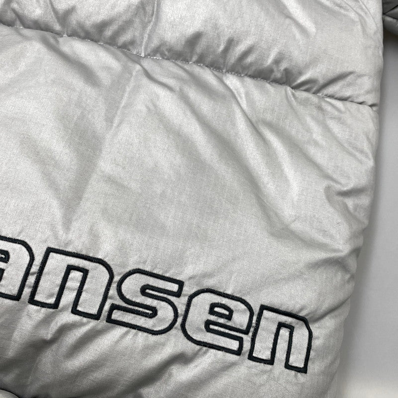 【現状渡し品】【メンズ】 HELLY HANSEN ヘリーハンセン ZN19810S LOGO DOWN JACKET ロゴ ダウン ジャケット アウター トップス 144-261024-ms-10-izu サイズ：M カラー：シルバーブラック 万代Net店