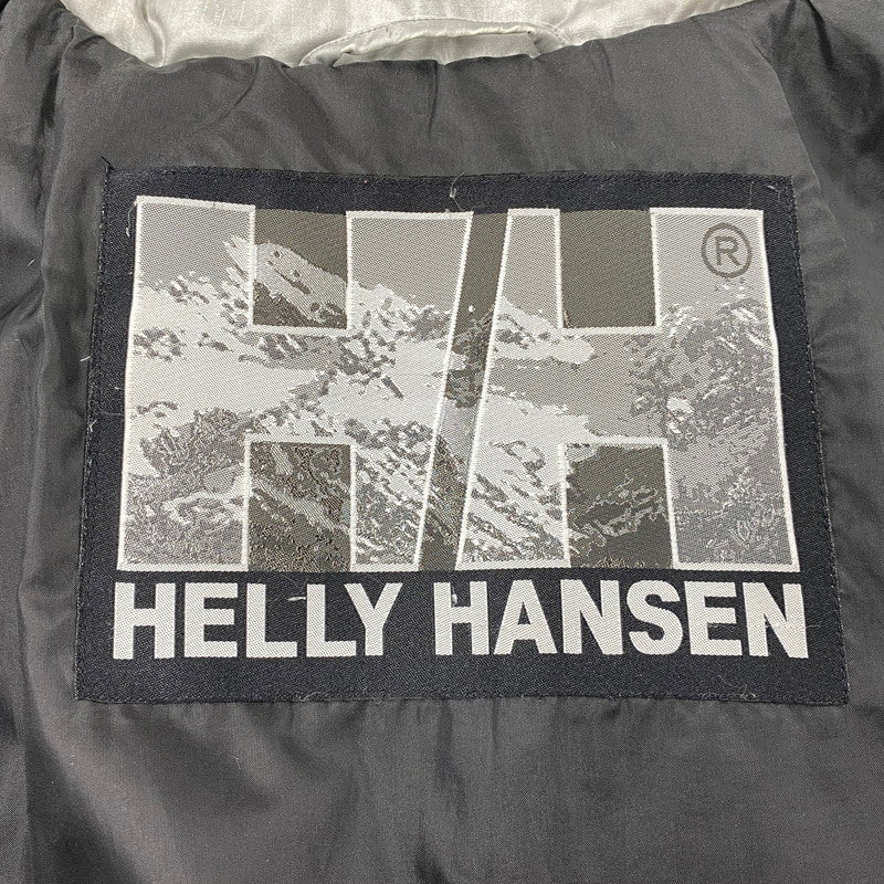 【現状渡し品】【メンズ】 HELLY HANSEN ヘリーハンセン ZN19810S LOGO DOWN JACKET ロゴ ダウン ジャケット アウター トップス 144-261024-ms-10-izu サイズ：M カラー：シルバーブラック 万代Net店