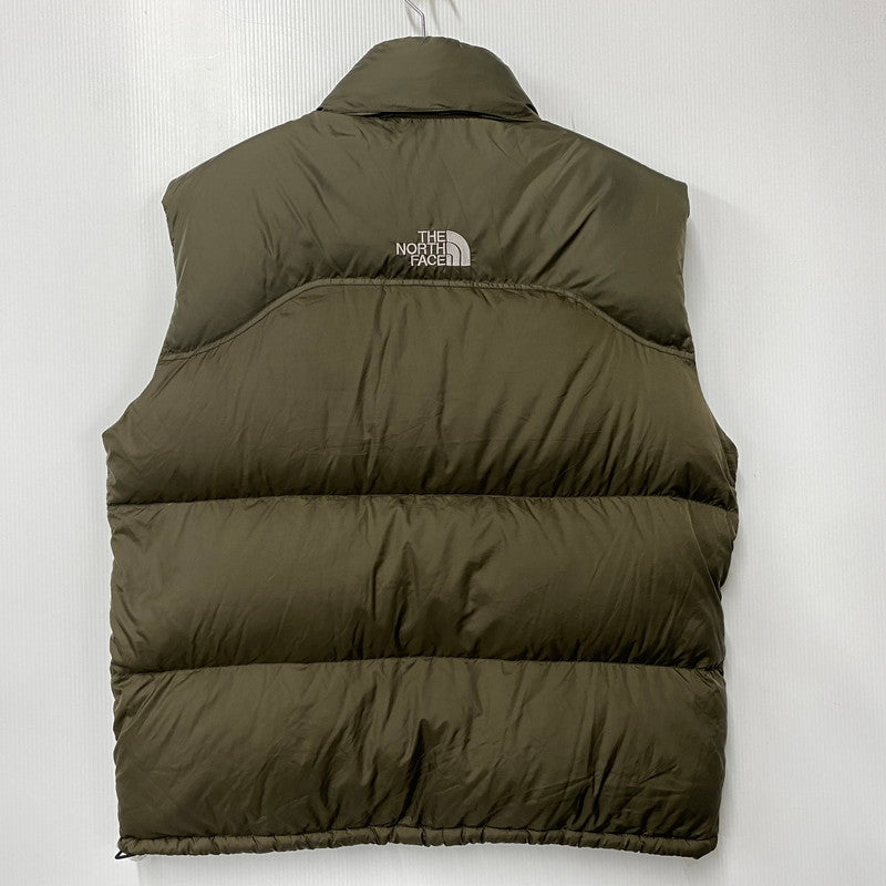 【中古品】【メンズ】 THE NORTH FACE ザ・ノースフェイス ND01587 CENTER LOGO NUPTSE VEST センター ロゴ ヌプシ ベスト アウター 144-261018-kh-03-izu サイズ：XXL カラー：カーキ 万代Net店