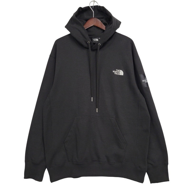 【中古品】【メンズ】 THE NORTH FACE ザ・ノースフェイス SQUARE LOGO HOODIE NT12333 スクエアロゴ フーディ パーカー 144-261019-as-13-izu サイズ：XXL カラー：ブラック 万代Net店
