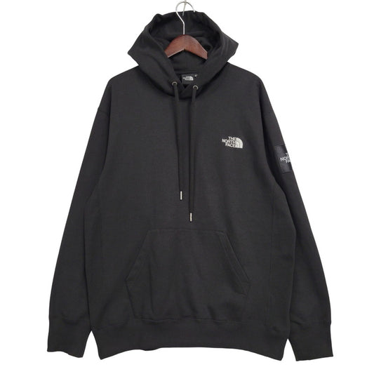 【中古品】【メンズ】 THE NORTH FACE ザ・ノースフェイス SQUARE LOGO HOODIE NT12333 スクエアロゴ フーディ パーカー 144-261019-as-13-izu サイズ：XXL カラー：ブラック 万代Net店