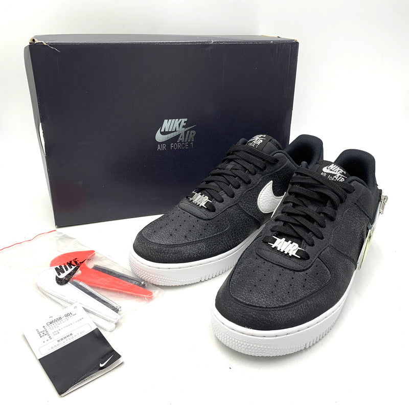 【中古美品】【メンズ】 NIKE ナイキ AIR FORCE 1 '07 PRM CW6558-001 エア フォース 1 '07 PRM スニーカー 靴 160-261012-as-06-izu サイズ：27.5cm カラー：BLACK/WHITE-LASER CRIMSON 万代Net店