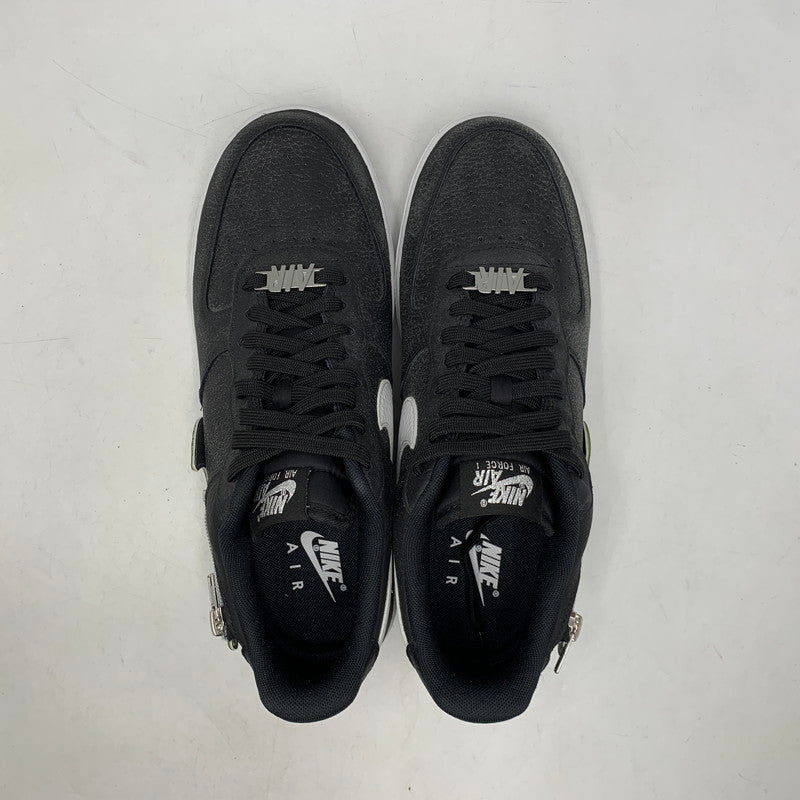 【中古美品】【メンズ】 NIKE ナイキ AIR FORCE 1 '07 PRM CW6558-001 エア フォース 1 '07 PRM スニーカー 靴 160-261012-as-06-izu サイズ：27.5cm カラー：BLACK/WHITE-LASER CRIMSON 万代Net店