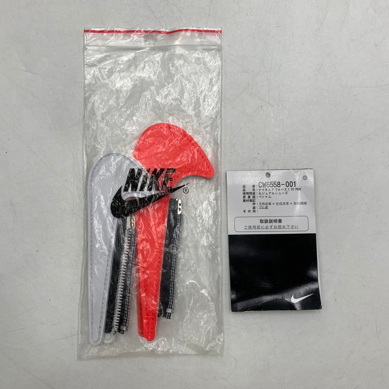 【中古美品】【メンズ】 NIKE ナイキ AIR FORCE 1 '07 PRM CW6558-001 エア フォース 1 '07 PRM スニーカー 靴 160-261012-as-06-izu サイズ：27.5cm カラー：BLACK/WHITE-LASER CRIMSON 万代Net店
