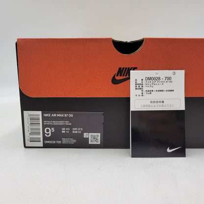 【中古品】【メンズ】 NIKE ナイキ AIR MAX 97 OG DM0028-700 エアマックス 97 OG スニーカー 靴 160-261019-as-08-izu サイズ：27.5cm カラー：METALLIC GOLD/VARSITY RED 万代Net店