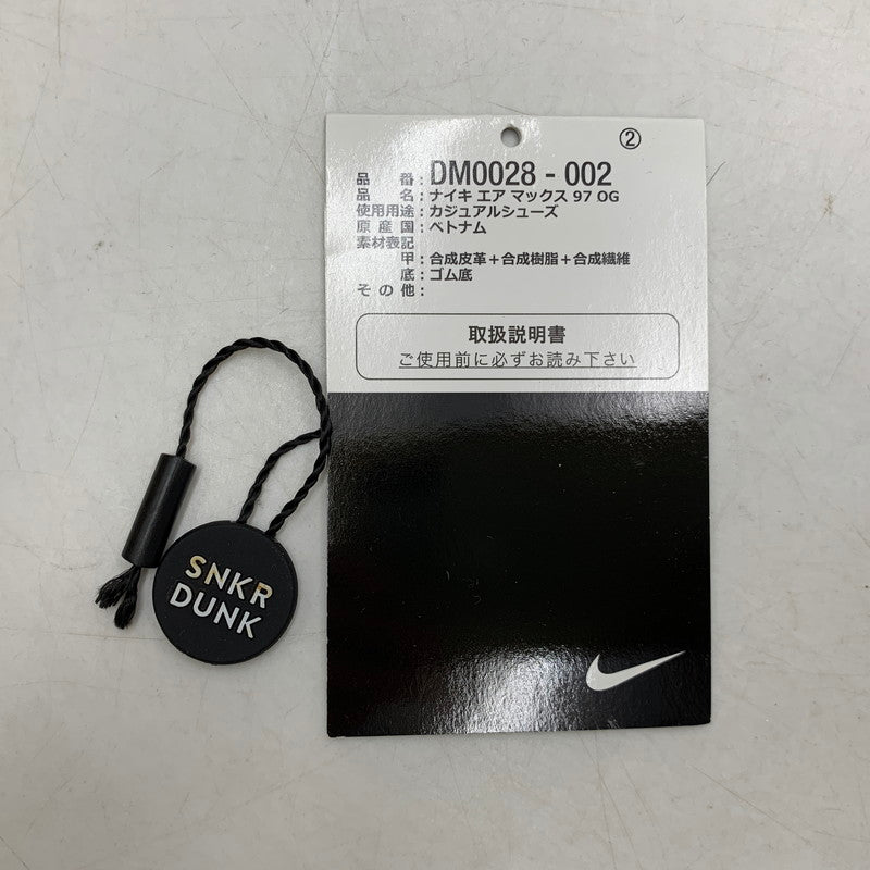 【中古品】【メンズ】 NIKE ナイキ AIR MAX 97 OG DM0028-002 エア マックス 97 OG スニーカー 靴 160-261012-as-08-izu サイズ：27.5cm カラー：METALLIC SILVER/UNIVERSITY RED 万代Net店