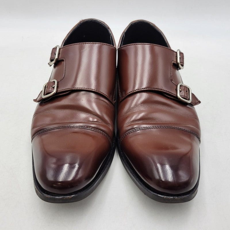 【中古品】【メンズ】 REGAL リーガル V196 ダブルモンクストラップ シューズ 靴 164-261019-as-10-izu サイズ：25 1/2 カラー：ブラウン 万代Net店