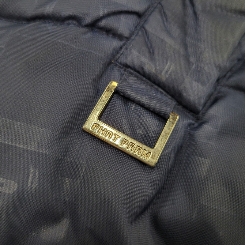 【中古品】【メンズ】 PHAT FARM ファットファーム REVERSIBLE DOWN JACKET リバーシブル ダウン ジャケット アウター トップス 146-261018-ms-08-izu サイズ：XXL カラー：ネイビーブラック 万代Net店