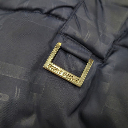 【中古品】【メンズ】 PHAT FARM ファットファーム REVERSIBLE DOWN JACKET リバーシブル ダウン ジャケット アウター トップス 146-261018-ms-08-izu サイズ：XXL カラー：ネイビーブラック 万代Net店