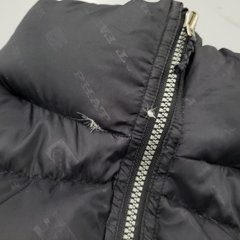 【中古品】【メンズ】 PHAT FARM ファットファーム REVERSIBLE DOWN JACKET リバーシブル ダウン ジャケット アウター トップス 146-261018-ms-08-izu サイズ：XXL カラー：ネイビーブラック 万代Net店