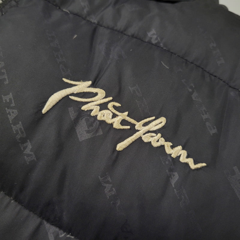 【中古品】【メンズ】 PHAT FARM ファットファーム REVERSIBLE DOWN JACKET リバーシブル ダウン ジャケット アウター トップス 146-261018-ms-08-izu サイズ：XXL カラー：ネイビーブラック 万代Net店