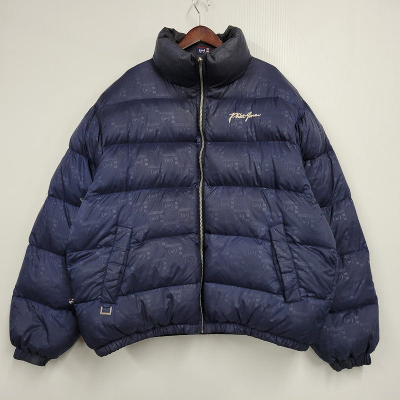 【中古品】【メンズ】 PHAT FARM ファットファーム REVERSIBLE DOWN JACKET リバーシブル ダウン ジャケット アウター トップス 146-261018-ms-08-izu サイズ：XXL カラー：ネイビーブラック 万代Net店