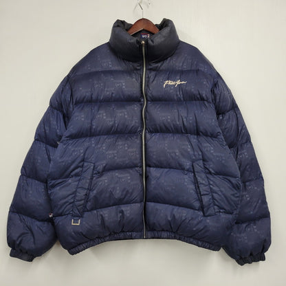 【中古品】【メンズ】 PHAT FARM ファットファーム REVERSIBLE DOWN JACKET リバーシブル ダウン ジャケット アウター トップス 146-261018-ms-08-izu サイズ：XXL カラー：ネイビーブラック 万代Net店