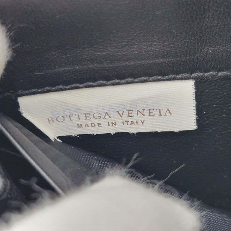 【中古品】【メンズ/レディース】 BOTTEGAVENETA ボッテガヴェネタ イントレチャート ラウンドファスナー ロングウォレット 長財布 181-261013-as-17-izu カラー：ブラック 万代Net店