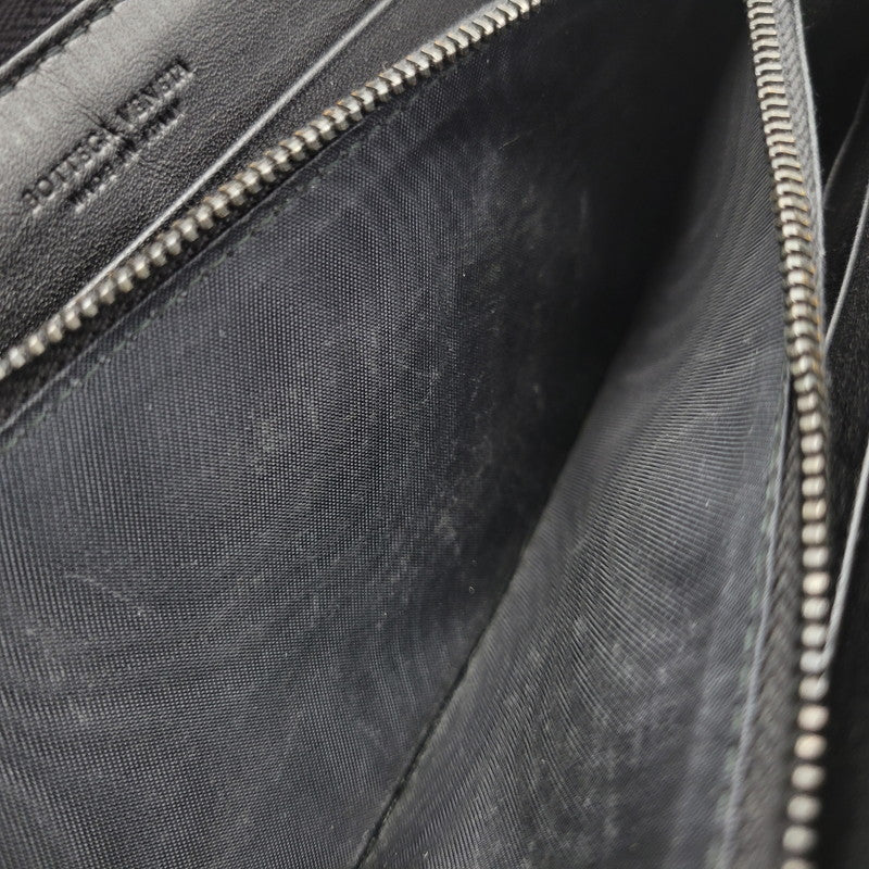 【中古品】【メンズ/レディース】 BOTTEGAVENETA ボッテガヴェネタ イントレチャート ラウンドファスナー ロングウォレット 長財布 181-261013-as-17-izu カラー：ブラック 万代Net店