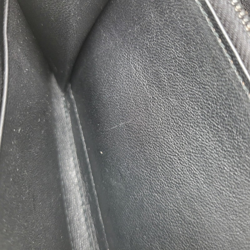 【中古品】【メンズ/レディース】 BOTTEGAVENETA ボッテガヴェネタ イントレチャート ラウンドファスナー ロングウォレット 長財布 181-261013-as-17-izu カラー：ブラック 万代Net店