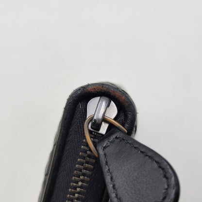 【中古品】【メンズ/レディース】 BOTTEGAVENETA ボッテガヴェネタ イントレチャート ラウンドファスナー ロングウォレット 長財布 181-261013-as-17-izu カラー：ブラック 万代Net店