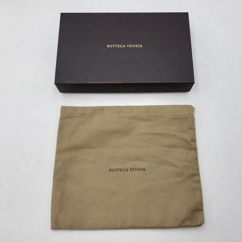 【中古品】【メンズ/レディース】 BOTTEGAVENETA ボッテガヴェネタ イントレチャート ラウンドファスナー ロングウォレット 長財布 181-261013-as-17-izu カラー：ブラック 万代Net店