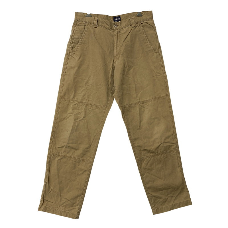 【中古品】【メンズ】 OLD STUSSY オールド ステューシー 紺タグ DOUBLE KNEE WORK PANTS ダブル ニー ワーク パンツ ボトムス 153-261013-kh-09-izu サイズ：31 カラー：ベージュ 万代Net店