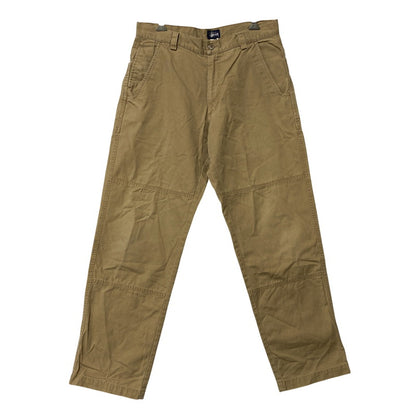 【中古品】【メンズ】 OLD STUSSY オールド ステューシー 紺タグ DOUBLE KNEE WORK PANTS ダブル ニー ワーク パンツ ボトムス 153-261013-kh-09-izu サイズ：31 カラー：ベージュ 万代Net店