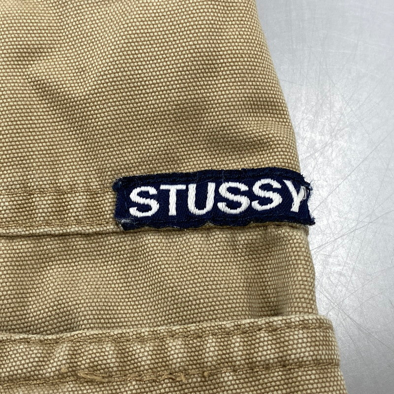 【中古品】【メンズ】 OLD STUSSY オールド ステューシー 紺タグ DOUBLE KNEE WORK PANTS ダブル ニー ワーク パンツ ボトムス 153-261013-kh-09-izu サイズ：31 カラー：ベージュ 万代Net店