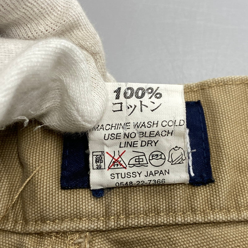 【中古品】【メンズ】 OLD STUSSY オールド ステューシー 紺タグ DOUBLE KNEE WORK PANTS ダブル ニー ワーク パンツ ボトムス 153-261013-kh-09-izu サイズ：31 カラー：ベージュ 万代Net店