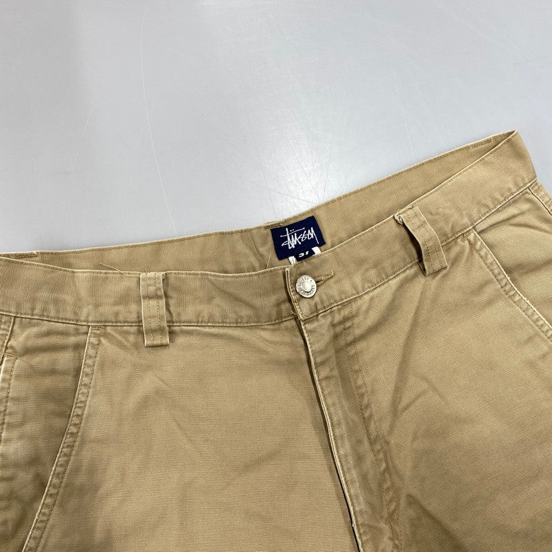 【中古品】【メンズ】 OLD STUSSY オールド ステューシー 紺タグ DOUBLE KNEE WORK PANTS ダブル ニー ワーク パンツ ボトムス 153-261013-kh-09-izu サイズ：31 カラー：ベージュ 万代Net店