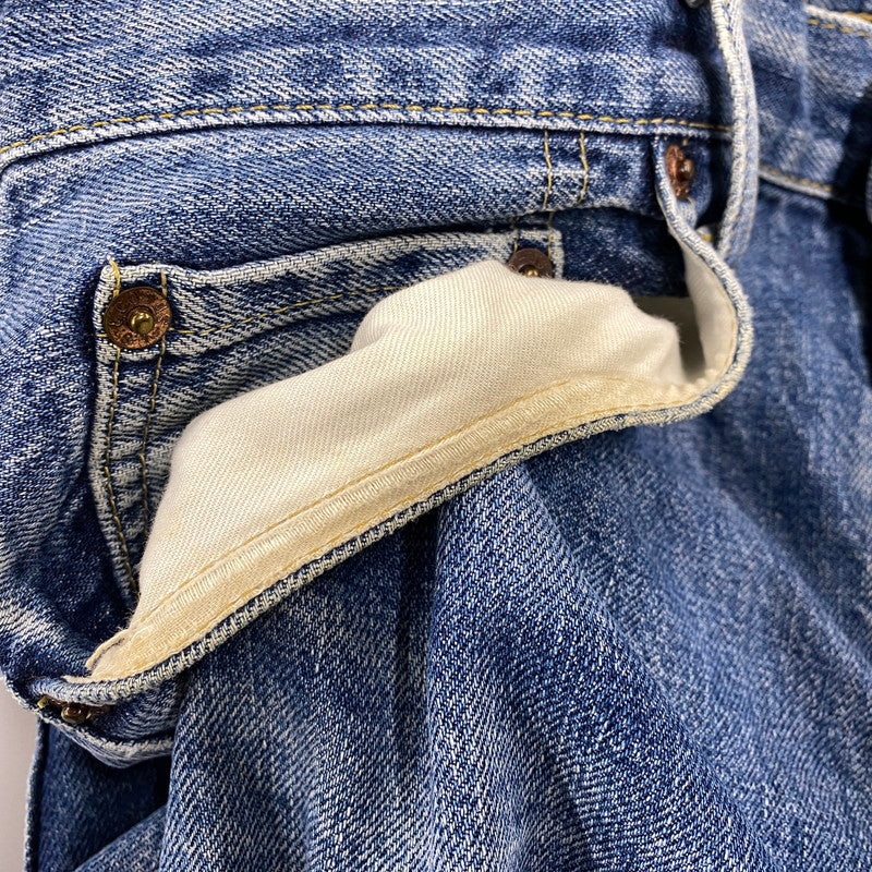 【中古品】【メンズ】 LEVI'S リーバイス 702-XX 刻印J22 BIG-E 赤耳 日本製 702 CINCH BACK DENIM PANTS シンチ バック デニム パンツ ボトムス 157-261013-kh-01-izu サイズ：34×36 カラー：インディゴ 万代Net店
