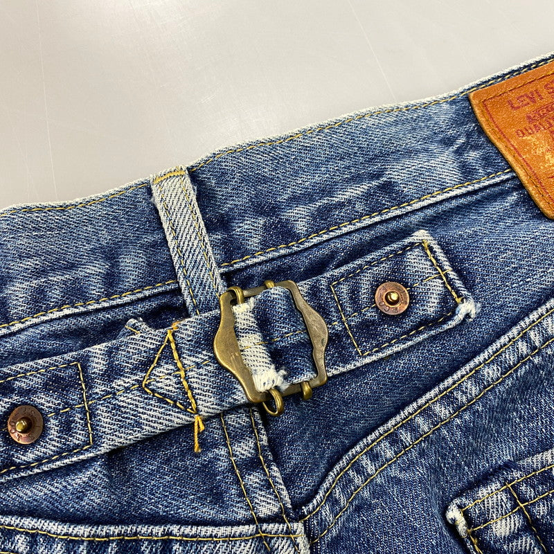 【中古品】【メンズ】 LEVI'S リーバイス 702-XX 刻印J22 BIG-E 赤耳 日本製 702 CINCH BACK DENIM PANTS シンチ バック デニム パンツ ボトムス 157-261013-kh-01-izu サイズ：34×36 カラー：インディゴ 万代Net店