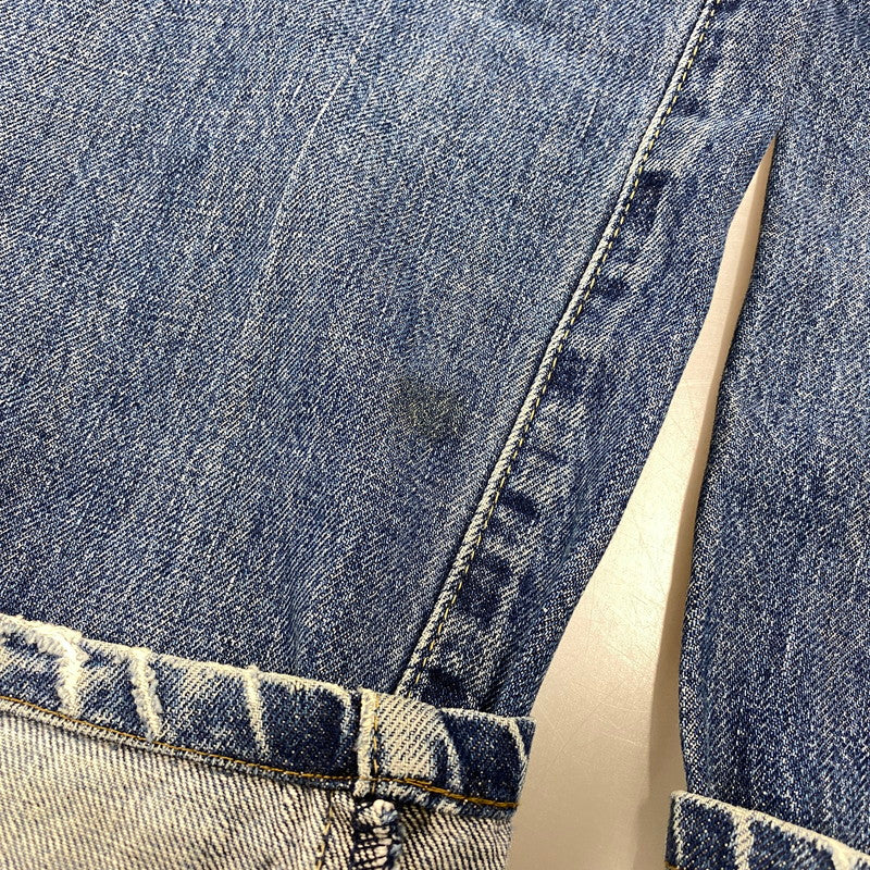 【中古品】【メンズ】 LEVI'S リーバイス 702-XX 刻印J22 BIG-E 赤耳 日本製 702 CINCH BACK DENIM PANTS シンチ バック デニム パンツ ボトムス 157-261013-kh-01-izu サイズ：34×36 カラー：インディゴ 万代Net店