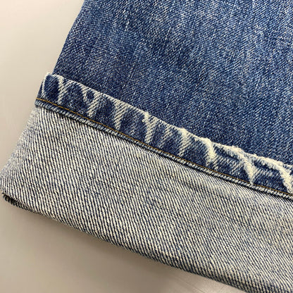 【中古品】【メンズ】 LEVI'S リーバイス 702-XX 刻印J22 BIG-E 赤耳 日本製 702 CINCH BACK DENIM PANTS シンチ バック デニム パンツ ボトムス 157-261013-kh-01-izu サイズ：34×36 カラー：インディゴ 万代Net店