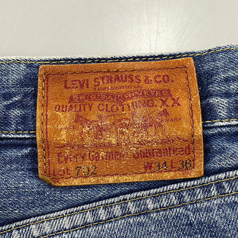 【中古品】【メンズ】 LEVI'S リーバイス 702-XX 刻印J22 BIG-E 赤耳 日本製 702 CINCH BACK DENIM PANTS シンチ バック デニム パンツ ボトムス 157-261013-kh-01-izu サイズ：34×36 カラー：インディゴ 万代Net店