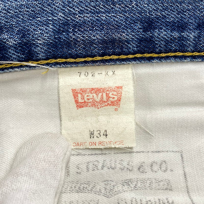 【中古品】【メンズ】 LEVI'S リーバイス 702-XX 刻印J22 BIG-E 赤耳 日本製 702 CINCH BACK DENIM PANTS シンチ バック デニム パンツ ボトムス 157-261013-kh-01-izu サイズ：34×36 カラー：インディゴ 万代Net店